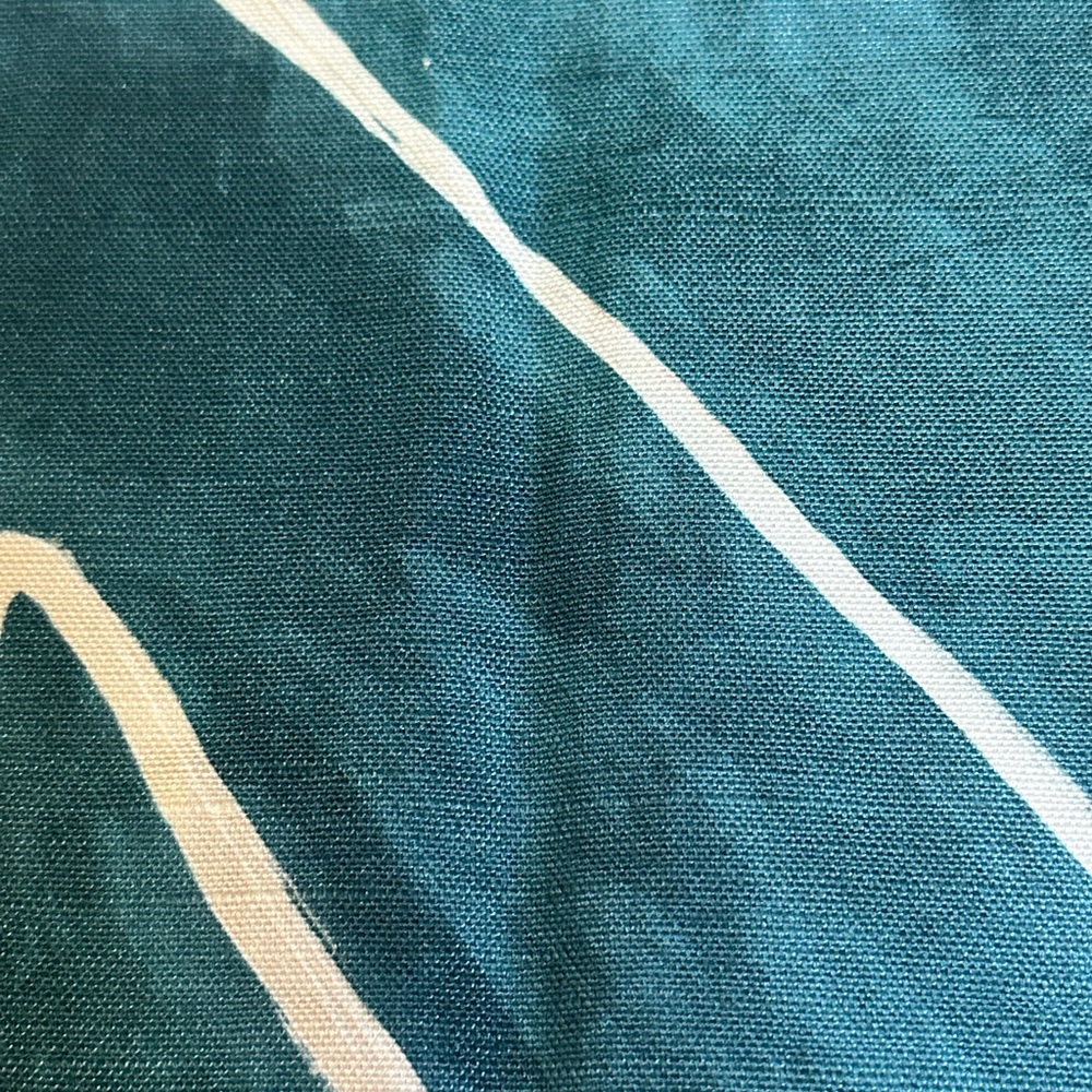 Lee Jofa Fabric Sample Remnant Graffito Teal Pearl 12” Kelly Wearstler Crafts - Picture 10 of 12